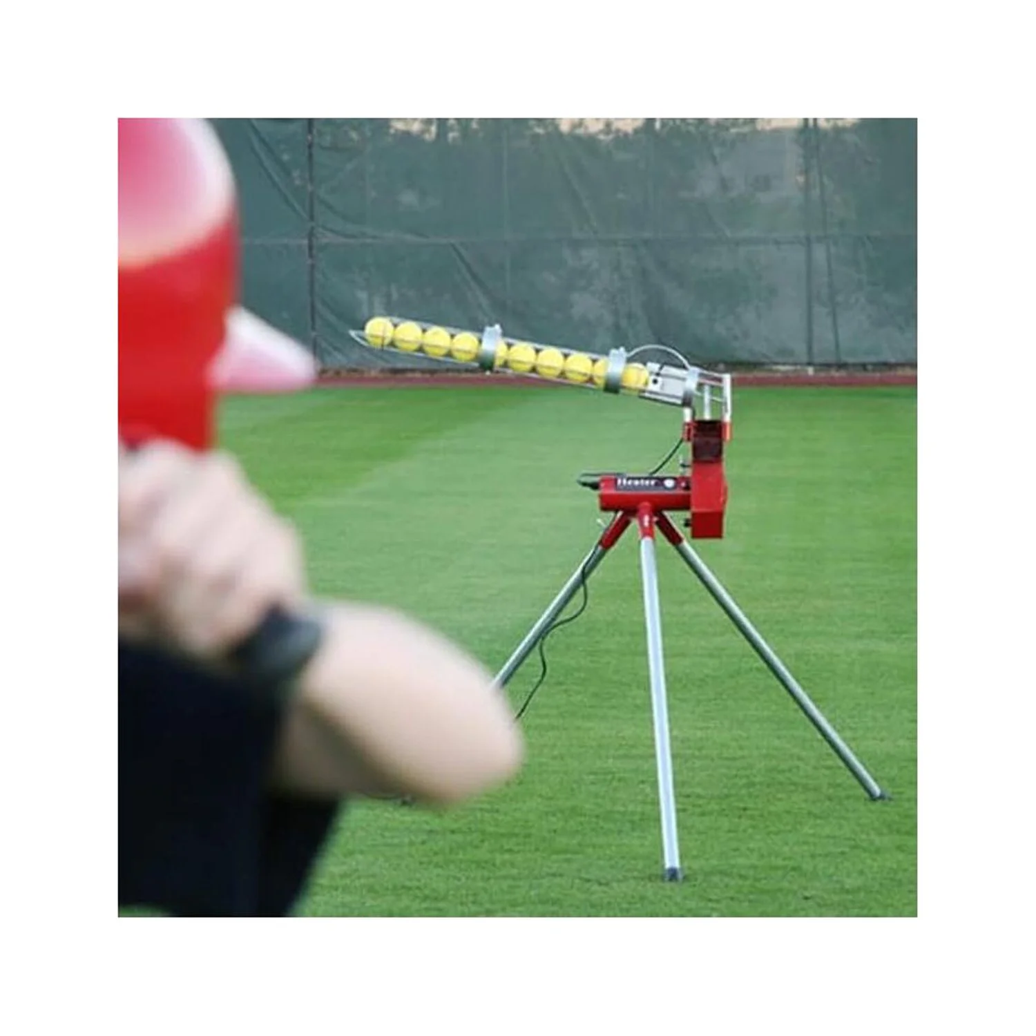 Heater Softball Pitching Machine with 9 Ball Automatic Feeder - Radiant Selections