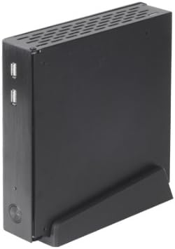 Silverstone Tek Aluminum Top Cover/Steel Body Thin Mini-ITX Media Center/HTPC Case PT13B - Black Pack of 2