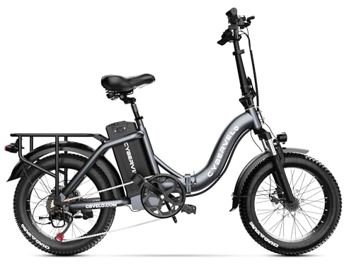DriftGod Folding Electric Bike for Adults &ndash; 1000W Motor, 20"x3" Fat Tire, 48V Removable Battery, All-Terrain E-Bike with 7-Speed