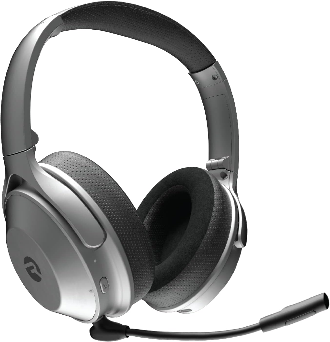 Raycon The Work Bluetooth Wireless Headphones with Detachable Mic, Active Noise Cancellation, 32 Hours of Battery, Memory Foam Cushions, with Talk