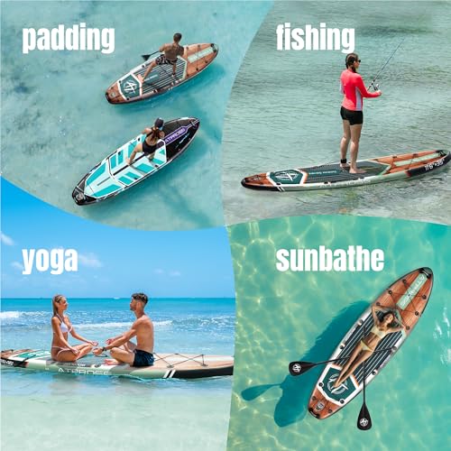 11'6"x35" Inflatable Stand Up Paddle Board 450LBS Weight Capacity Extra Wide Non-Slip Stable Deck Adult SUP