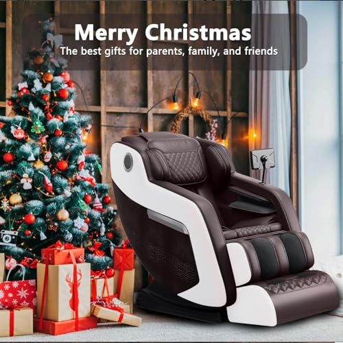 Massage Chair Full Body, Zero Gravity Massage Recliner Chairs with Hip Heat, Foot Massage and Air Massage System for Touch Screen Controller