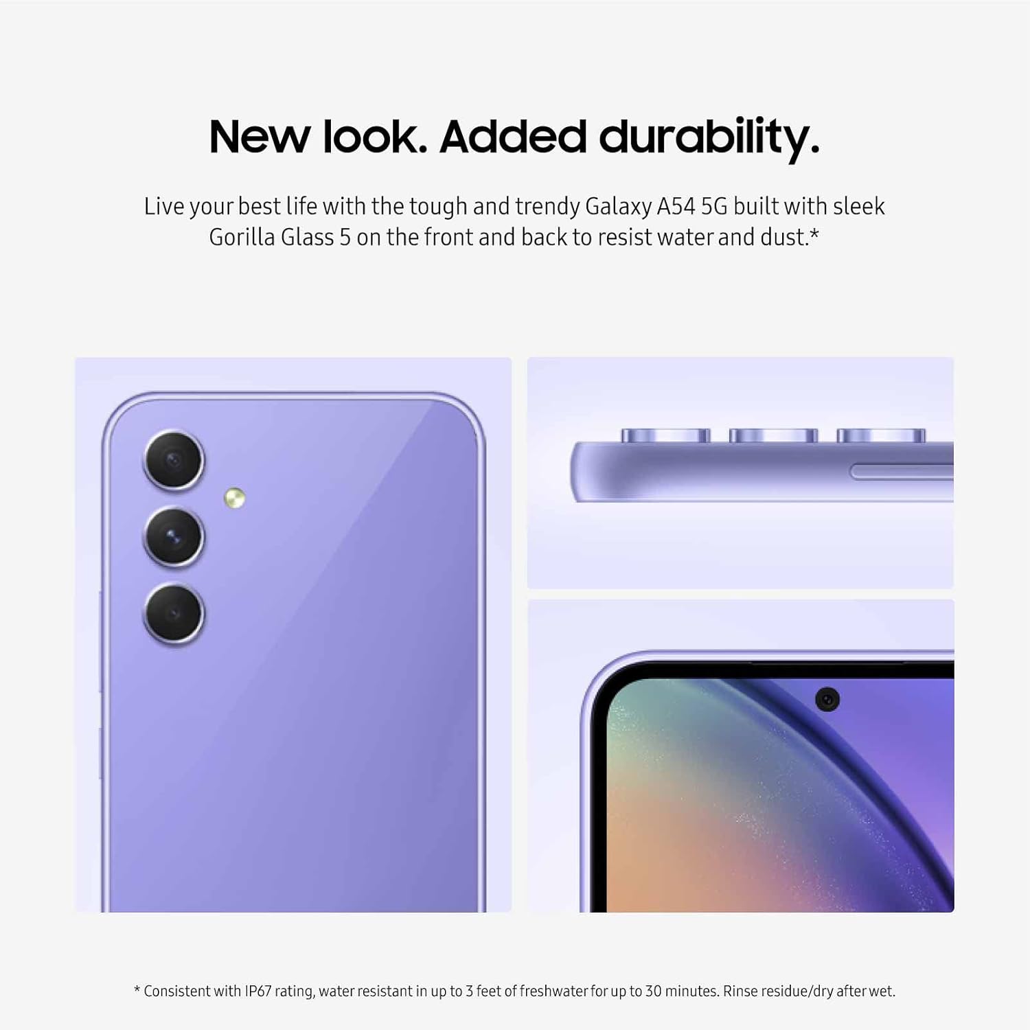SAMSUNG Galaxy A54 5G A Series Cell Phone, Factory Unlocked Android Smartphone, 128GB w/ 6.4” Fluid Display Screen, Hi Res Camera, Long Battery Life