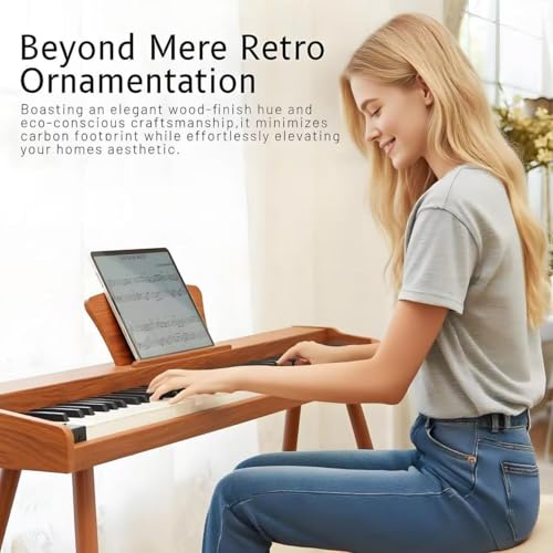 Digital Piano 88 Key Weighted Keyboard, Full-size Electric Piano for Beginners, with Triple Pedal, Sheet Music Stand