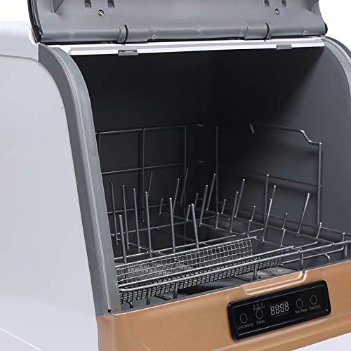 Countertop Dishwasher Portable Compact Dishwasher W/ 4 Washing Programs, Energy Save with Low Water Consumption, No Installation for Small Apartments