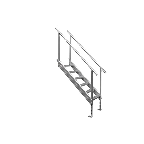 Extreme Max 3005.3843 Universal Mount Aluminum Dock Stair - 4-Step
