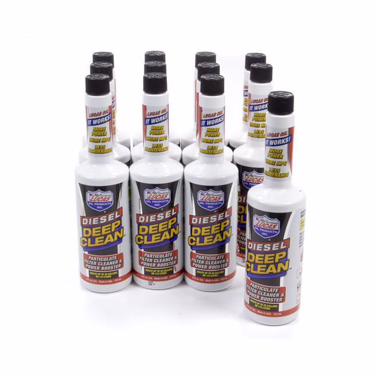 Lucas Oil 10872 Diesel Deep Clean Fuel Additive Case - 12 x 16 oz