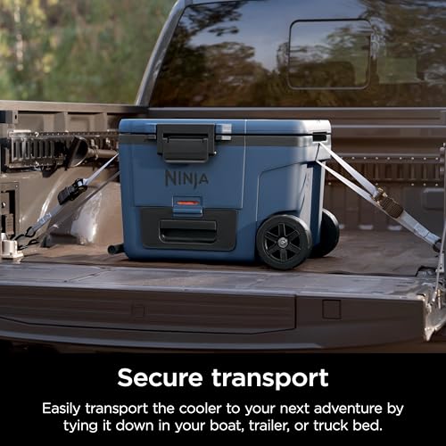 Ninja FrostVault 45qt Wheeled Cooler with Dry Zone, Integrated Fridge-Temp Dry Storage Drawer, Premium Heavy-Duty Insulated Cooler