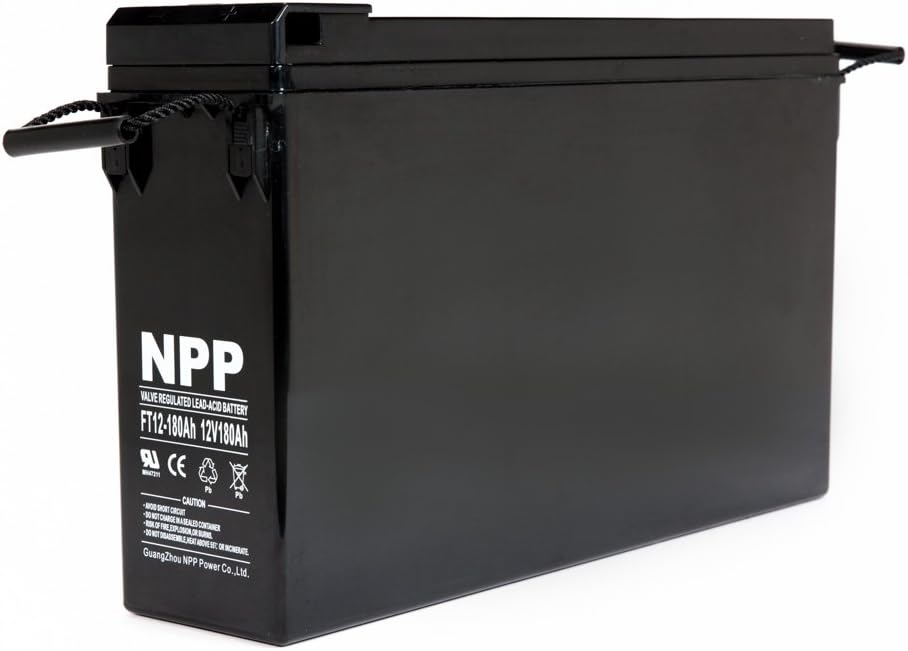 NPP FT12-100Ah 12V 100Ah Front Access AGM Deep Cycle SLA Battery | The Ultimate Battery You Can Finally Feel Confident | For Telecommunication System