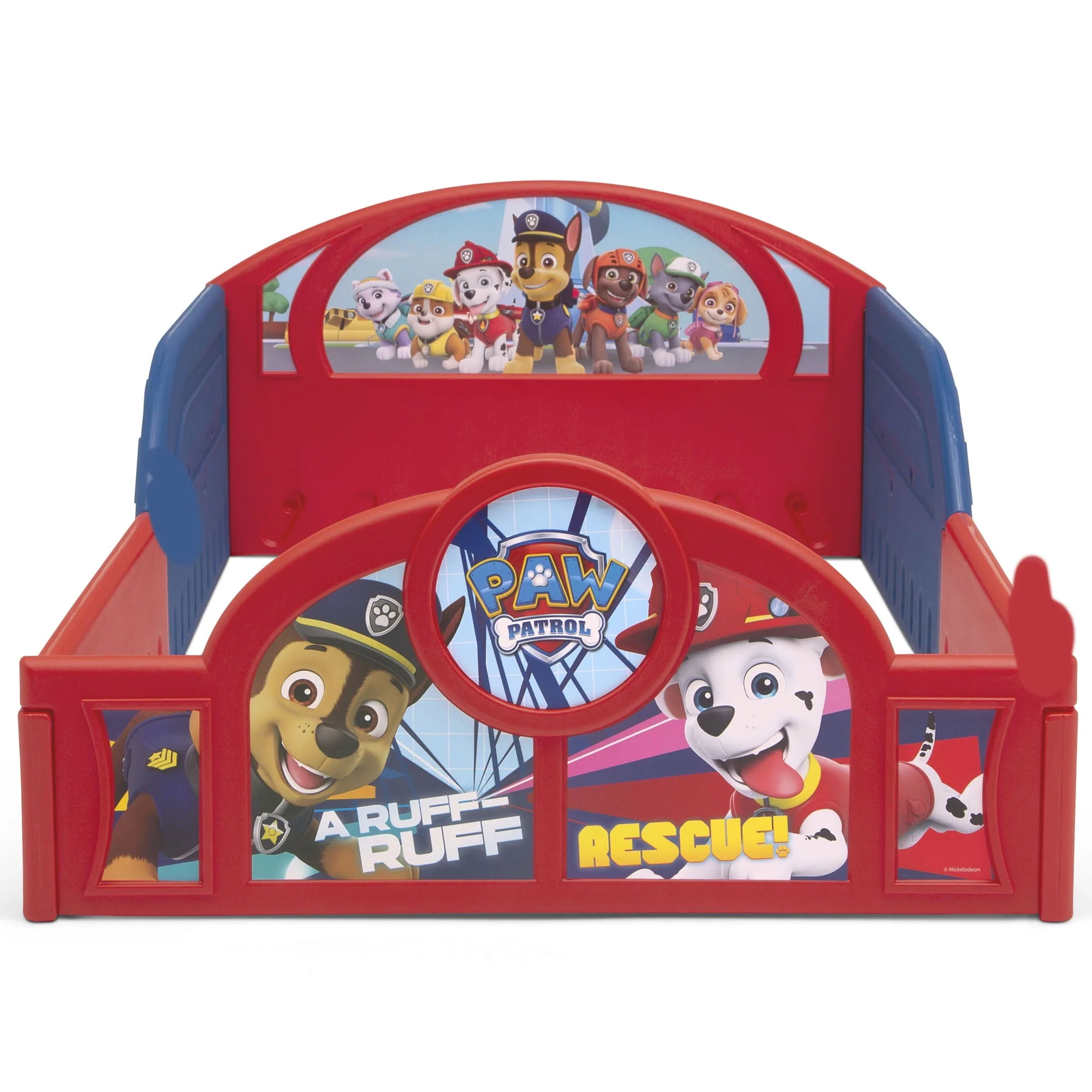 Nick Jr. PAW Patrol Plastic Sleep and Play Toddler Bed by Delta Children