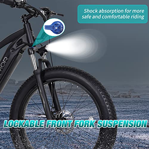 PEXMOR Electric Bike for Adults, 750W Ebike 32MPH 48V 14AH Removable Battery Electric Bicycle
