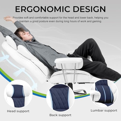GTRACING Gaming Chair,Office Chair with Pocket Spring Lumbar Support