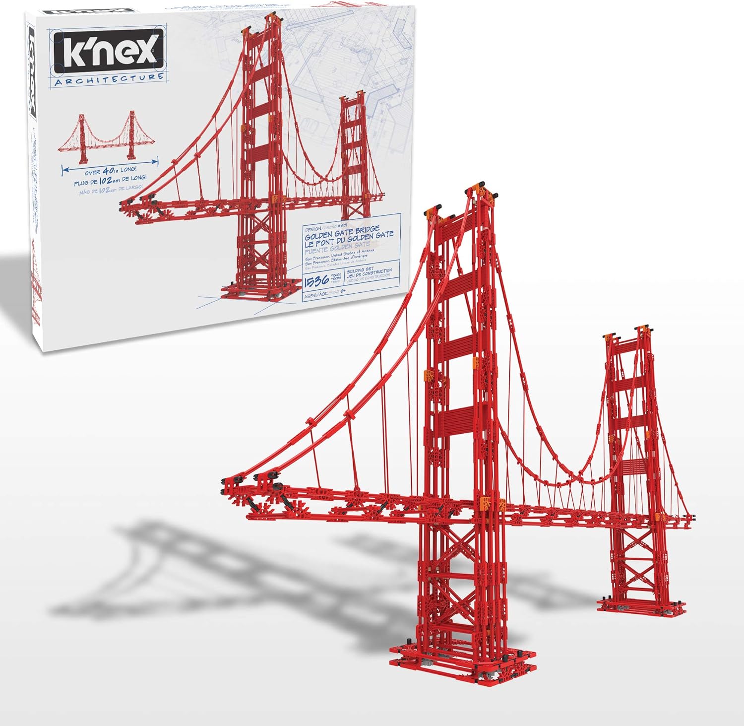 K'NEX Architecture: London Eye Ferris Wheel - Build IT Big - Collectible Building Set for Adults & Kids 9+ with Motorized Movement - New - 1