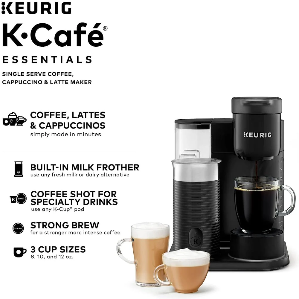 Restored Keurig 5000365473 K-Cafe Essentials Single Serve K-Cup Coffee Maker (Refurbished)
