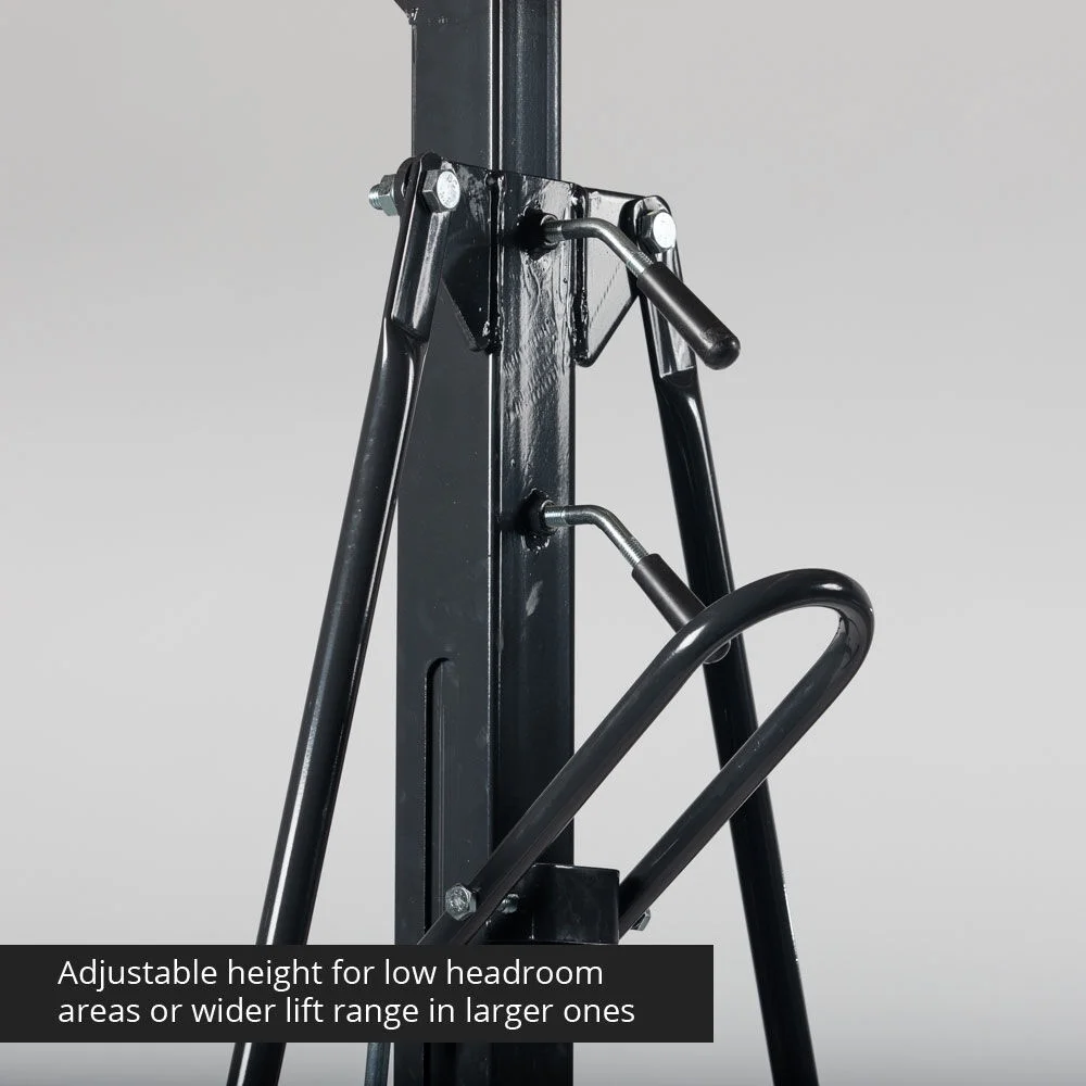 Titan Attachments 2 Ton Adjustable Steel Gantry Crane, Portable Shop Lift Hoist, Frame Only, Rated 4,000 LB - Radiant Selections