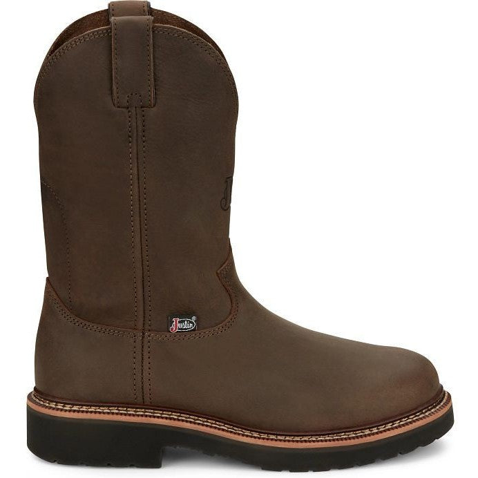 Justin Men’s Carbide 11″ Western Work Boot -Brown- OW4440