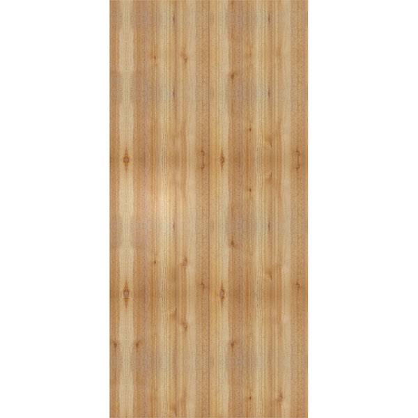 32 1/4x22W x 68x22H TimberCraft Six 5 3/8x22 Boards Joined Board-n-Batten Shutters w/Z-Bar, Rough Sawn Western Red Cedar (Per Pa
