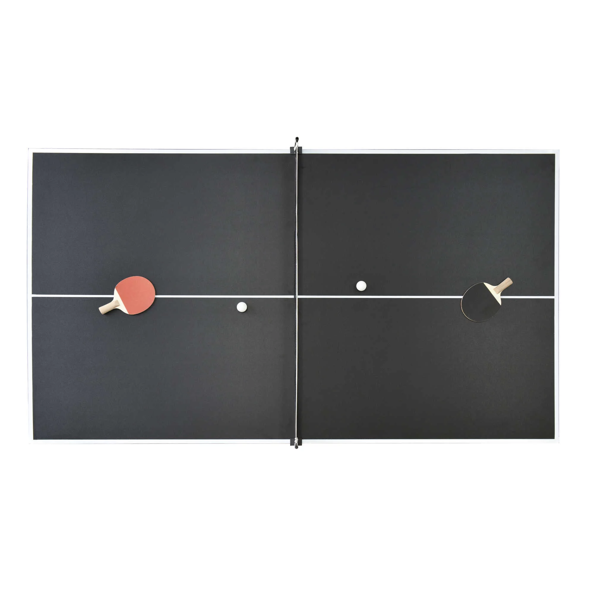 Hathaway Newport 7-ft Pool Table Combo Set with Benches - Rustic Gray Finish