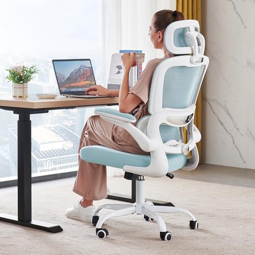 TRALT Office Chair Ergonomic Desk Chair, 330 LBS Home Mesh Office Desk Chairs with Wheels, Comfortable Gaming Chair