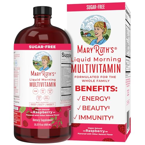Multivitamin for Women, Men & Kids by MaryRuth's | Liquid Morning Multivitamin | Mens