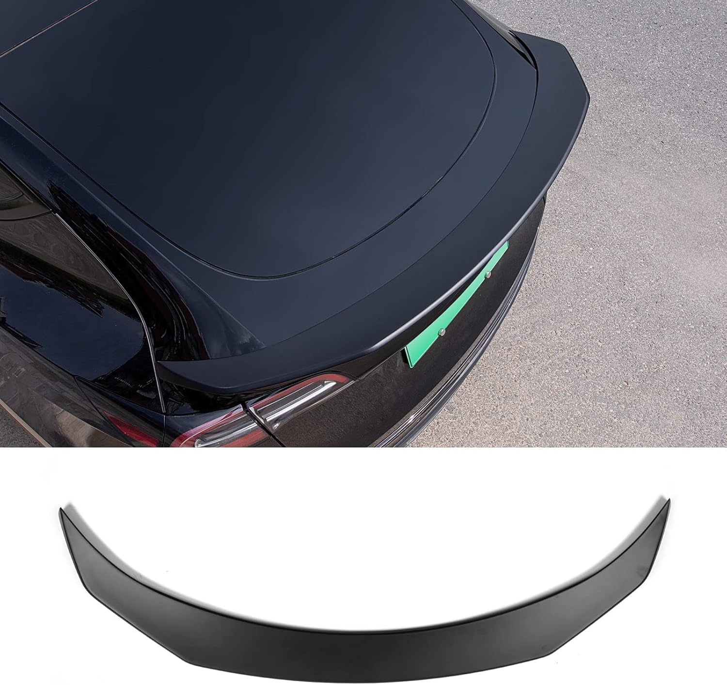 xipex Fit 2020 2021 2022 Tesla Model Y Spoiler Wing Performance Rear Trunk Lip Tail Car Styling Kits for Tesla Model Y Accessories (Matte Black)
