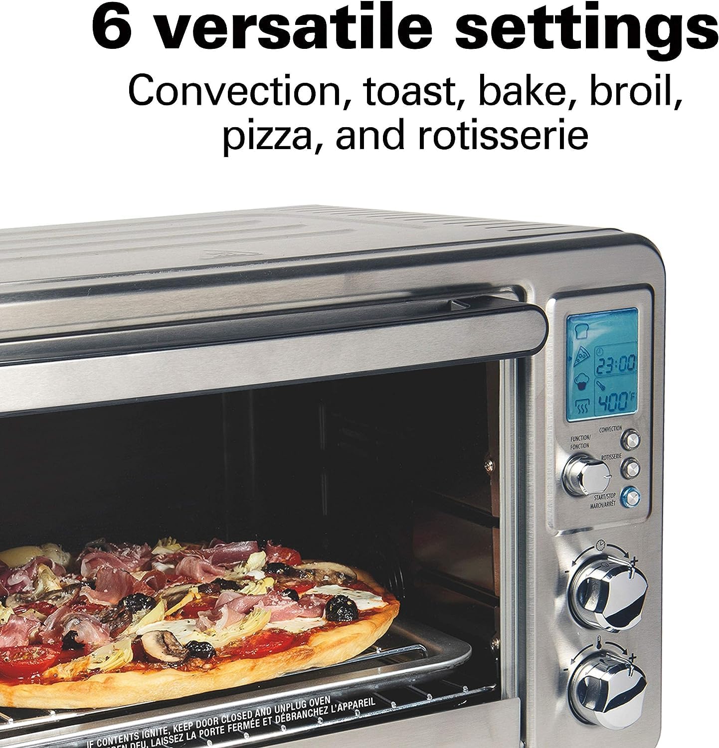 Hamilton Beach Sure-Crisp Digital Air Fryer Toaster Oven with Rotisserie | 31193