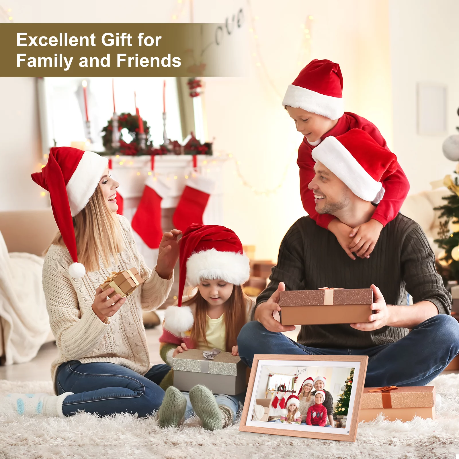 Dcenta 15.6 Inch Large Digital Photo Frame with WiFi Connectivity and 16GB Storage