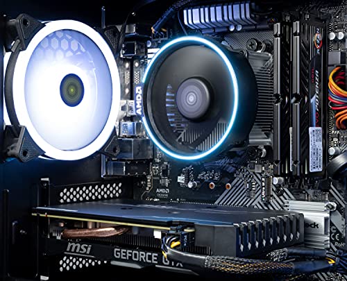 Skytech Nebula Gaming PC Desktop, Ryzen 5 5600 3.5 Ghz (4.4GHz Turbo Boost), NVIDIA RTX 3050 6GB GDDR6, 1TB SSD, 16GB DDR4 RAM 3200, 650W Gold PSU