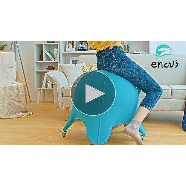 ENOVI Starfish Ball Chair Yoga Ball Chair Exercise Ball Chair Ergonomic Design for Home Office Desk - Sports Supplies Online Store