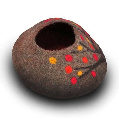 Wool Cat Cave and Bed - Eco Kitty Cave - Eco Friendly, Fair Trade, Handmade, Org