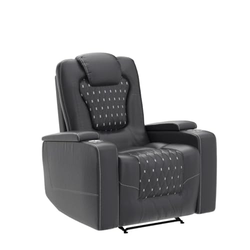ANJ Power Recliner Chair with USB Ports and Cup Holders