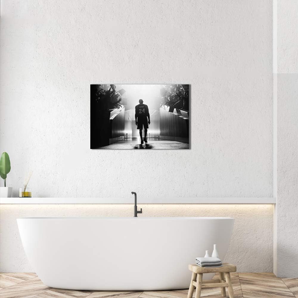 JUSTBR Canvas Wall Art Basketball Players Pictures Painting Sports Posters Artwork Home Decor for Basketball Fan Memorabilia Gifts Living Room
