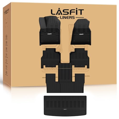 LASFIT Floor Mats & Trunk Mat for Jeep Grand Cherokee 2022-2025 5-Seat (Include 4xe, NOT for L)