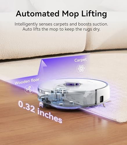 NARWAL Freo X Plus Robot Vacuum and Mop, 7-Week Dust Storage, 7800Pa Suction, Zero Tangles, Tri-Laser Obstacle Avoidance, LiDAR Navigation