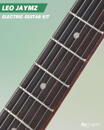 Leo Jaymz 39" Full Size ST Style Electric Guitar Starter Kit with SSH Pickup, 5W Portable Amp, Tuner, Gig Bag, Strap & Accessories (Violet Ocean)