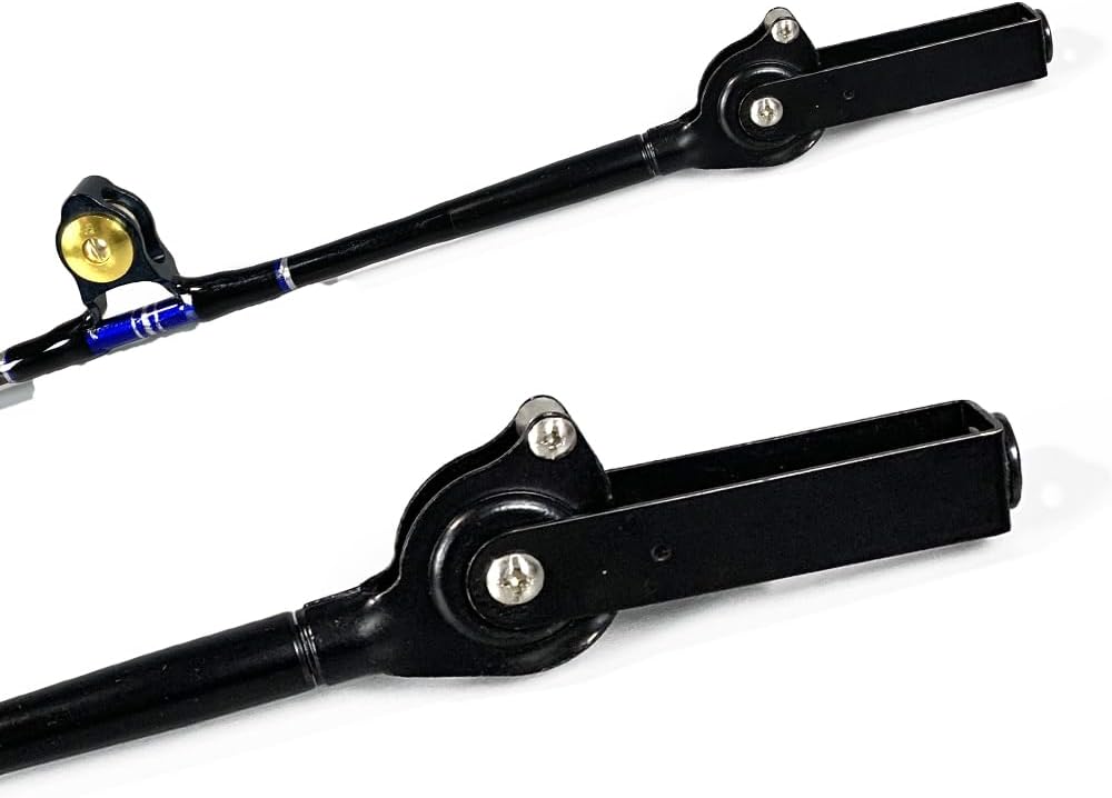 2-Pieces Deep Sea Fishing Rods, Topline Tackle Fishing Pole with 5+1 Roller Guides, Trolling Fishing Rod for Salt Water