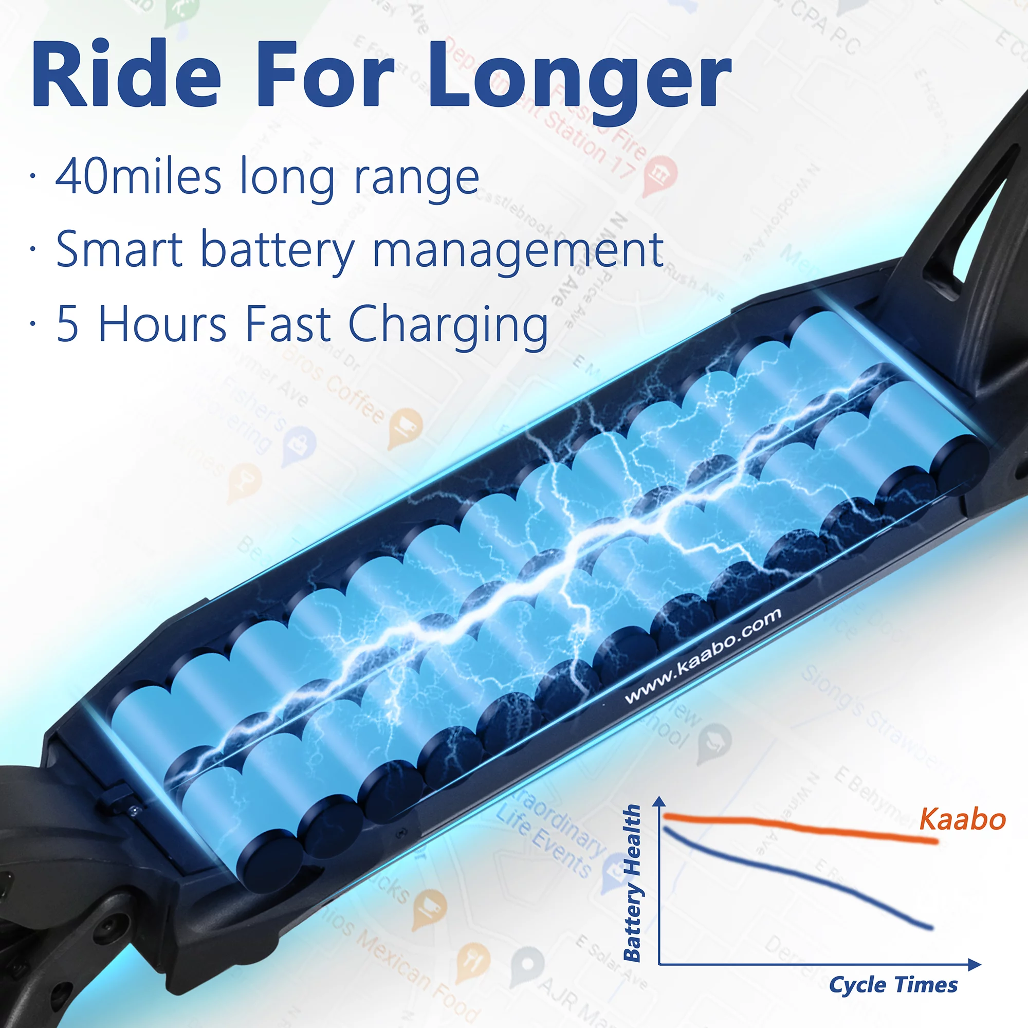 Kaabo Electric Scooter for Adults Mantis 10,High Performance Comfort Scooter with 25 Miles Range,Max Speed 19 MPH, Max Gear motor 500W