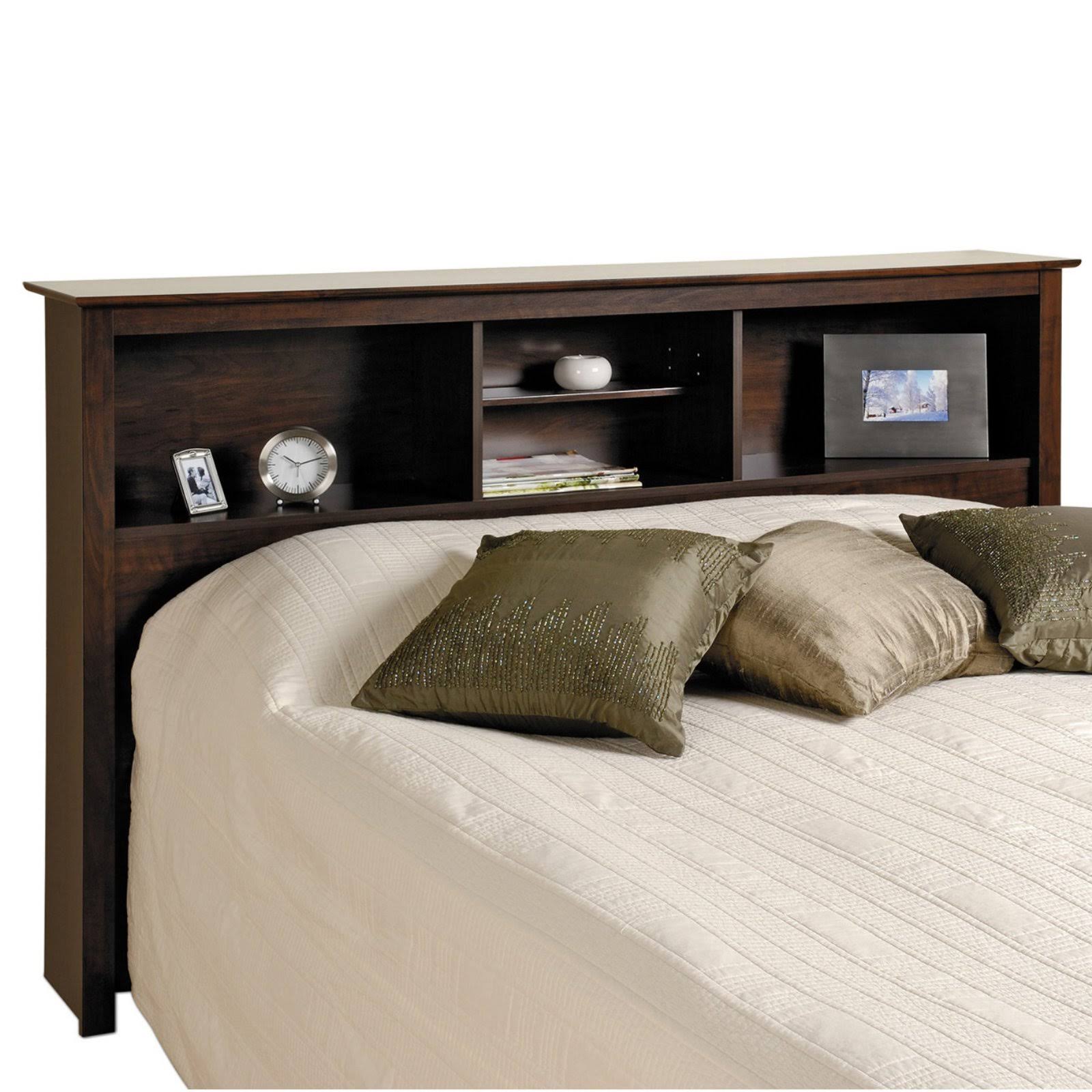 Prepac Espresso Twin Bookcase Headboard