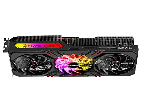 ASRock Intel ARC A380 Challenger ITX 6GB OC GDDR6 96-bit DisplayPort HDMI 0dB Silent Cooling 2250 MHz 7680 x 4320 PCI Express4.0 Graphics Card 500W