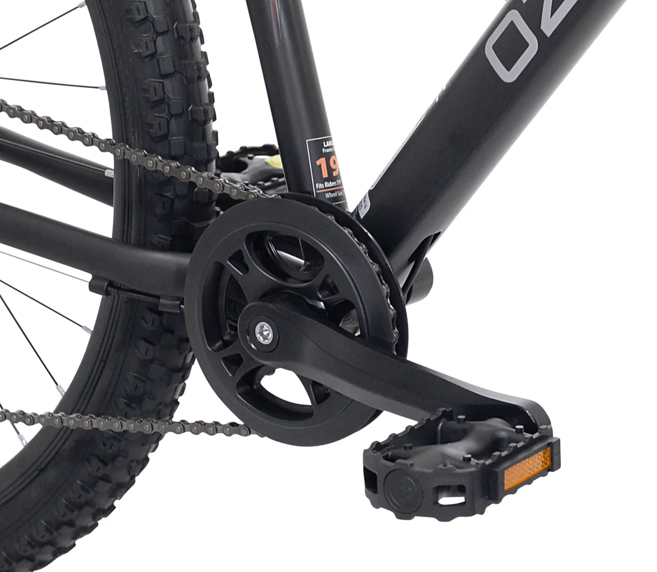 Ozark Trail 27.5 Vibe Mountain Bike, Medium Frame, Black, Adult, Unisex