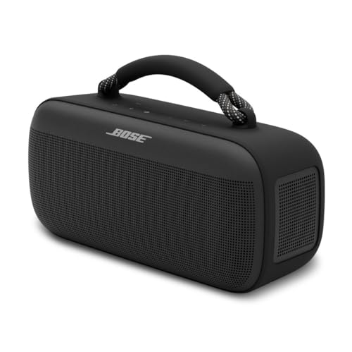 Bose SoundLink Max Portable Speaker, Large IP67 Waterproof Bluetooth Speaker, Up to 20 Hours of Playtime, USB-C, Built-in 3.5mm AUX Input, Black