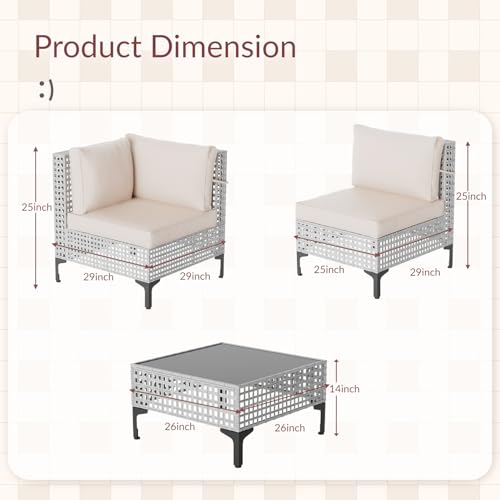 7 Pieces Wicker Patio Furniture Sets
