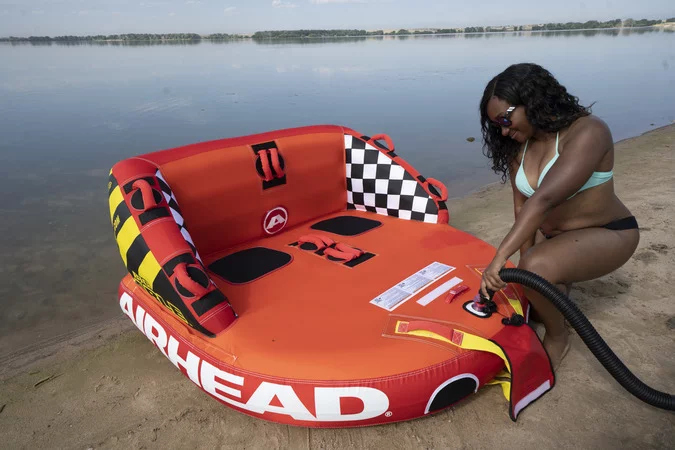 Sportsstuff Inflatable Big Mable Sitting Two Person Towable Tube