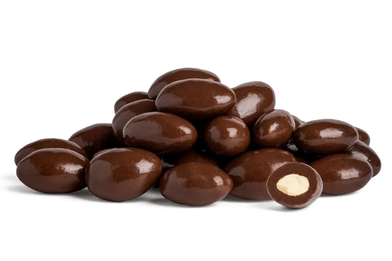 Dark Chocolate-Covered Almonds Bulk Food Service 20 lbs/9.07 kgs