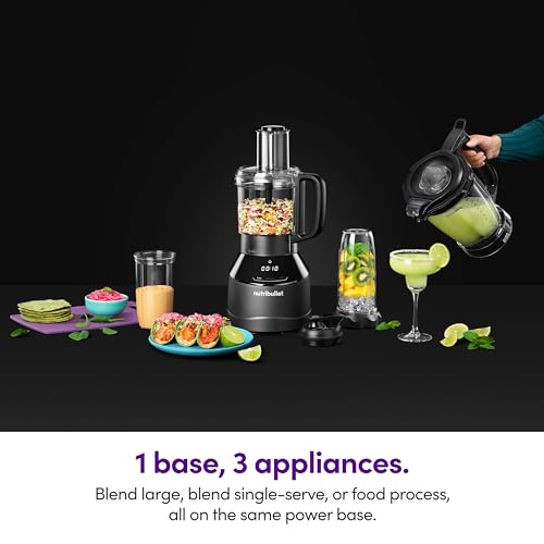 NutriBullet Triple Prep System NBKS50100 Dishwasher Safe Plastic food blender