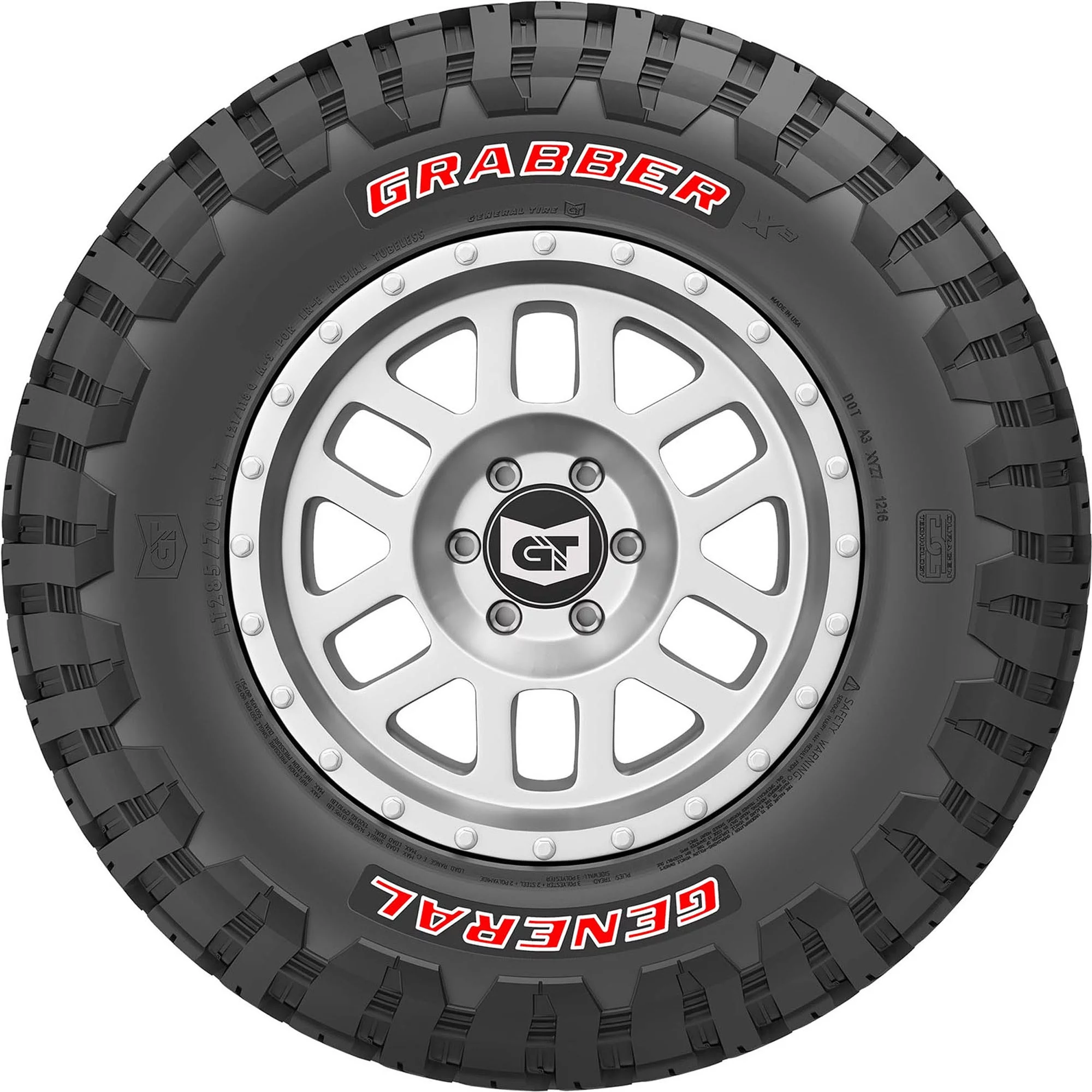 General Grabber X3 Mud Terrain LT33X12.5R17 114Q D Light Truck Tire