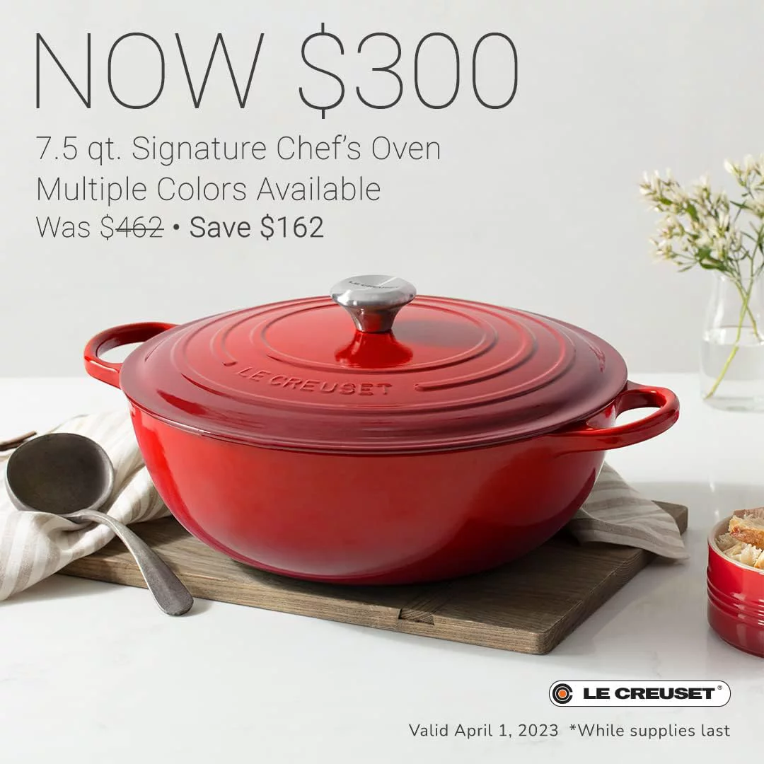 Le Creuset Signature Cast Iron Chef's Oven, 7.5qt, Marseille