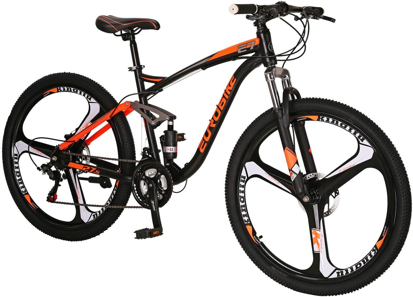 Eurobike 27.5 in Mountain Bikes 3 Spoke Wheel E7 21 Speed
