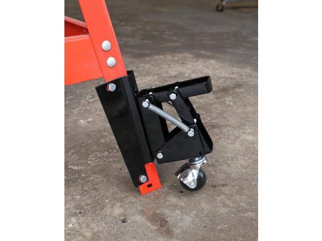 DCT Heavy-Duty Retractable Workbench Swivel Caster Wheels with Bracket 4-Pack