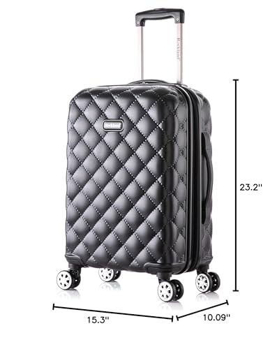 Rockland Melbourne Hardside Expandable Luggage with Spinner Wheels, 2TONENAVY, 2 Piece (20/28)
